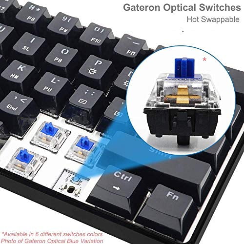 GK61 Mechanical Gaming Keyboard - 61 Keys Multi Color RGB Illuminated