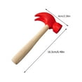 Simulated Small Wooden Hammer Children Toy Miniature Toys Red Parent