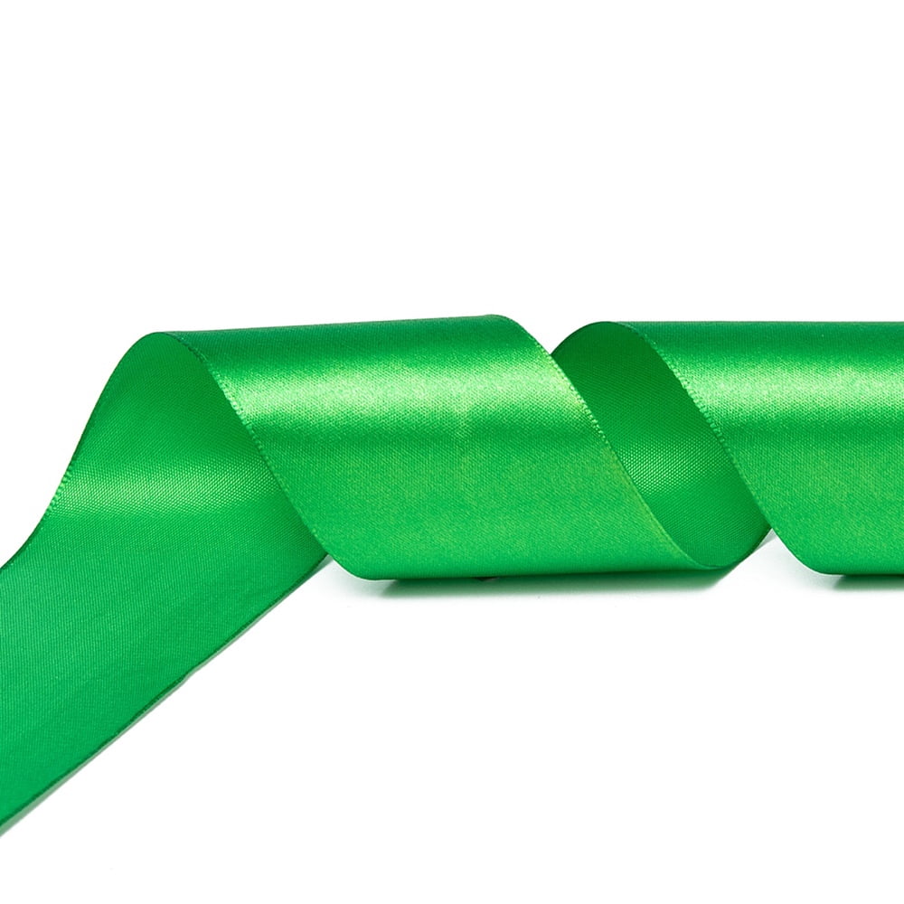 1 Group Single Face Satin Ribbon Polyester Ribbon Green 2 inch(50mm) about 25yards/roll(22.86m/roll) 100yards/group(91.44m/group)