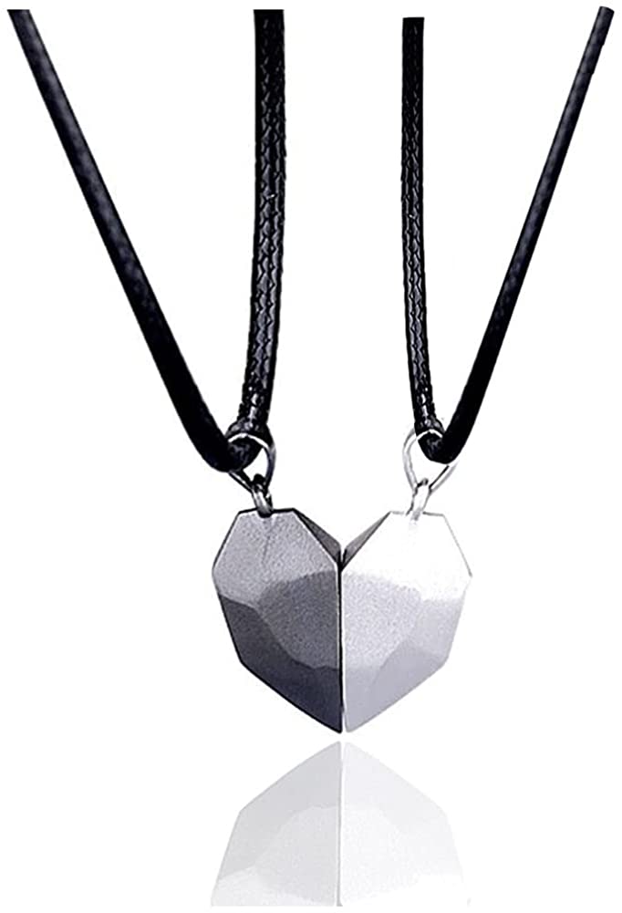 Geometric Love Heart Necklace Magnets 