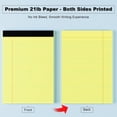 thumbnail image 3 of DORFAS Legal Pads 8.5 x 11 College Ruled Note Pads 8.5 x 11.75 Yellow Notepad 80gsm Lined Paper Pads, 30 Sheets per Pad, 2 Pack Perforated Writing Pads Perfect for Office, Home, School, 3 of 7