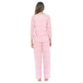thumbnail image 4 of Casual Nights Women's Pajama Sets Jersey Knit Long Sleeve Sleepwear Nightwear Lounge Pajama Set, 4 of 5
