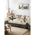 thumbnail image 3 of Texas Star Brown Couch Cover for Dogs, Farmhouse Berry Wooden Vintage Washable Sofa Covers Slipcover for Pets Dogs Futon Cover, Couch Recliner Covers, Oversized Chair Slipcover 71"x91", 3 of 9