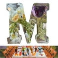 thumbnail image 2 of Veilleuse Florale Faite à la Main en Résine avec Lettres, Veilleuse Florale en Résine avec Lettres en Résine et LED, 2 of 3