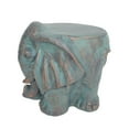 thumbnail image 4 of GDF Studio Irma Outdoor 11.25 inches Lightweight Concrete Garden Stool, Copper Patina Elephant, 4 of 5