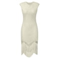 thumbnail image 4 of Vestido vintage con lentejuelas y borlas para mujer de los años 20 - Disfraz gótico de fiesta para tallas grandes - Ropa sexy y casual para salir por la noche, 4 of 4