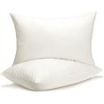 thumbnail image 1 of Almohadas para cama tamaño king: juego de 2, densidad media, suaves y con soporte para quienes duermen boca arriba, de costado y boca abajo (tamaño king (paquete de 2)) (blanco, tamaño king (paquete, 1 of 8