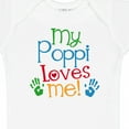 thumbnail image 4 of Inktastic My Poppi Loves Me Boys or Girls Baby Bodysuit, 4 of 5