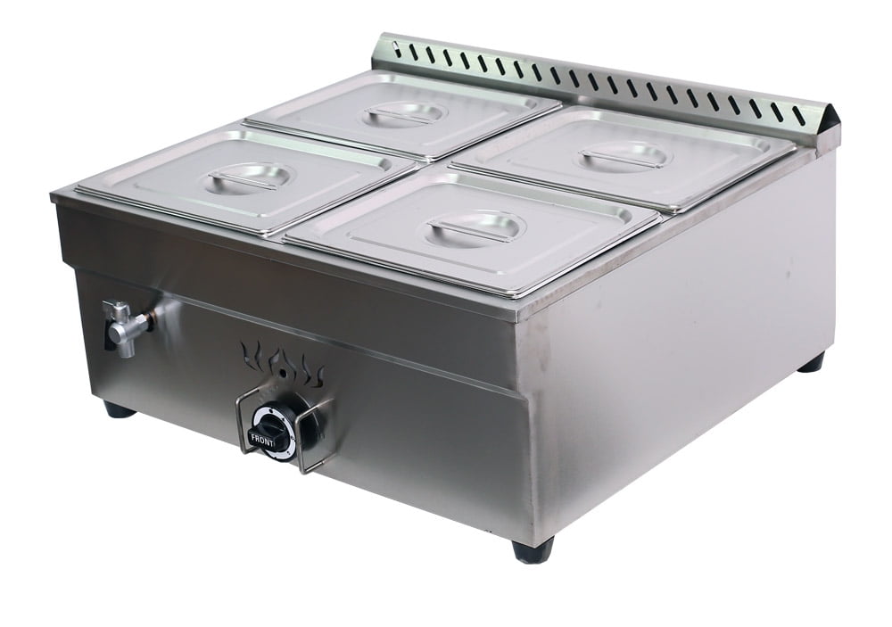 Boxed New Parry BMF1//1G Natural or Propane Gas Wet Heat Bain Marie with Pans