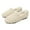 Khaki, variant on Women's Faux Fur Mule Slippers, Warm Plush-Lined Flat Shoes for Indoor & Outdoor Use