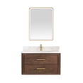 thumbnail image 2 of Vinnova Cristo 36" Wood Single Bath Vanity with Mirror in Aged Dark Brown, 2 of 15