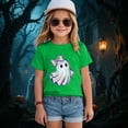 thumbnail image 2 of CAUYDY Kids Halloween Shirt Boys Girls Pumpkin Graphic T Shirt Spooky Season T-Shirt Halloween Ghost Short Sleeve Tops(Green,2-3 Y), 2 of 5