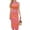 Dark Orange Pink, variant on Arach&Cloz Women's Non See Through 2 Piece Sets Summer Tank Top and Midi Skirt Knit Outfits