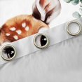 thumbnail image 4 of Feelyou Cute Deer Moose Blackout Curtains Set of 2 (52x84 Each) for Teen, Jungle Flower Botanical Window Curtains, Kawaii Jungle Animal Curtains and Drapes, Window Curtains Decor, 4 of 6