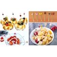 thumbnail image 2 of 100 piezas de palillos de frutas de bambú, palillos de cóctel elegantes, palillos de dientes para aperitivos [A], 2 of 2