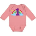 thumbnail image 3 of Inktastic 1st Birthday Rainbow Girls Long Sleeve Baby Bodysuit, 3 of 5