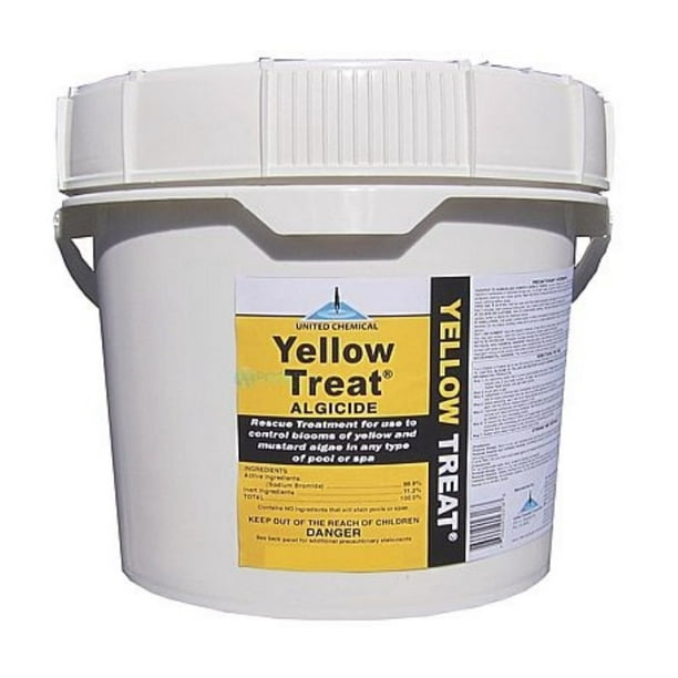 United Chemical Yellow Treat 25lb Bucket Algaecide for Swimming Pools