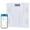 White, variant on Smart Body Fat Scale, Bluetooth Digital Bathroom Scale with 18 Body Composition Analyzer, USB Rechargeable, 400lbs Capacity, Black/Pink/White(Batteries Not Included)