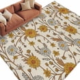 thumbnail image 6 of Fall Floral Area Rug 5x7 Washable Rug Non Slip Vintage Farmhouse Botanical Leaves Flowers Large Area Rug Soft Stainresistant Indoor Floor Carpet for Living Room Bedroom Home Office Dining Room, 6 of 8