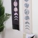 thumbnail image 5 of 2 tapices de pared con ciclo de crecimiento completo de nueve fases de la luna, lienzo de algodón hecho a mano, decoración de astronomía para el hogar, oficina, hotel (blanco+negro, A) JM, 5 of 5