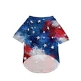 thumbnail image 4 of Small Dog Shirt Patriotic American Flag Polyester Fabric Pet Clothes for Small Dogs Fourth of July Lightweight Blue Xs Single Pack, 4 of 5