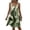 A Army Green, variant on Maternity Dress Women Sleeveless Neck Pleated Dress Casual Loose Summer Beach Dress With Flowy A-Line Hem Purple S