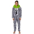 thumbnail image 3 of Beetlejuice Mens' Halloween Movie Character Union Suit Costume Sleep Pajama, 3 of 7