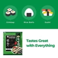 thumbnail image 4 of Premium Nori Sheets for Sushi & Gimbap - Korean Roasted Seaweed Sheets, 20 Full Size Sheets, Pack of 3 - Naturally Salty Sushi Nori with Umami Flavor, 10 Calories, No Sugar, 4 of 5