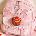 thumbnail image 4 of Qiulaii Cute Dessert Chocolate Shaped Fidget Keychain Clicker Toy Portable Clicky Stress Relief with Satisfying Sound for Adults Kids Key Ring, 4 of 5