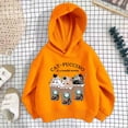 thumbnail image 2 of JAJAHO Kids Girls Hoodies 3-12Y Long Sleeve Cute Cartoon Cat Printed Hooded Sweatshirts Lightweight Fall Pullover Tops, 2 of 3