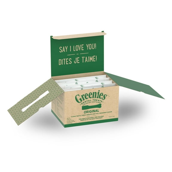 Greenies Original Flavor Dental Treats for Dogs, 18 oz Pouch (4 Pack), Shelf-Stable