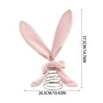thumbnail image 3 of Easter Tree Topper Bunny Ears,14in Christmas Tree Top Decoration Spring Plush Metal Rabbit Ornament for Cute Spring Easter Trees Holiday Home Decoration Party Supplies, 3 of 7
