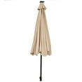 thumbnail image 4 of Patiojoy 10 ft Patio Market Umbrella w/Solar Powered LED Light Beige, 4 of 9