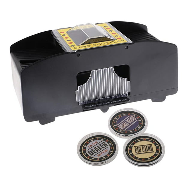 Card Shuffer Advanced Poker Robot 1-2 Decks Cards Shuffler Machine+Dealer #2 Baoblaze Tarjeta Shuffler