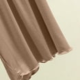 thumbnail image 6 of Diufon Womens Sleep Shorts Soft Comfy Elastic High Waist Wide Leg Loose Shorts Casual Ruffle Hem Pajama Shorts, 6 of 7