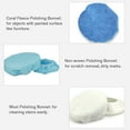 thumbnail image 3 of FlyFlise 20 Pcs Bonnets Tampon 5-6 Pouces Ensemble de Bonnets Cirés 12 Microfibre 4 Laine, 3 of 6