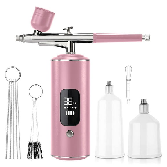Digital Air Brush with Compressor Portable Air Brush Crafts Air Brush Art Painting Compressor Airbrush Pen Airbr Pink