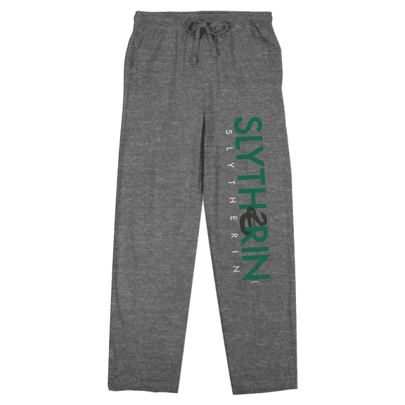 Harry Potter Slytherin Women's Heather Gray Sleep Pajama Pants-Medium