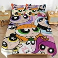 thumbnail image 6 of The Powerpuff Girls 3 Pieces Bedding Set 3D Printed Lightweight Bed Quilt Set Comforter Cover Set for Girls Kids Teens, 1 Quilt Cover 2 Pillowcases 79"x90", 6 of 8