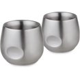 thumbnail image 1 of Taza de café, tazas de espresso con aislamiento de doble pared de acero inoxidable Chic de 6 oz, vaso irrompible sin tallo para exteriores/picnic/fiesta 2 uds., 1 of 2