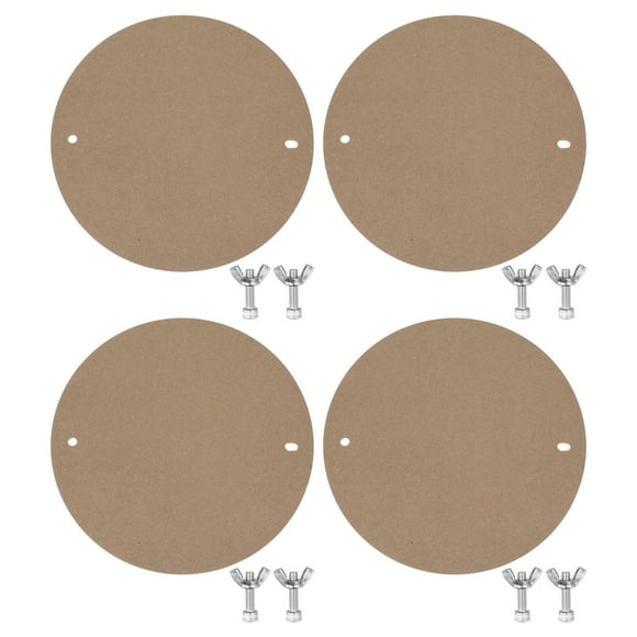 Unique Bargains Pottery Wheel Bat 12' Round Pottery Bats System Pre-Drilled Bats 1/3 Thick for Pottery Wheel Clay Throwing Bats
