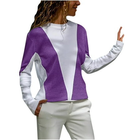 

YFPWM Work Blouses for Women Workout Tops Backless Top Sparkly Tops Custom Shirt Lace Blouses Cowboy Shirts Maternity Tops Ribbed Tank Tops Waffle Knit Tops Long Sleeve Glitter O-Neck Tops