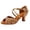 #115-Khaki, variant on Women's Latin Dance Shoes Mid-Heel 7.5cm Soft Sole Comfortable Satin Open-Toe with Adjustable Straps for Spring Summer Dance Practice Performance and Shows