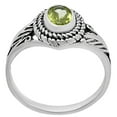 thumbnail image 5 of Natural Peridot 925 Sterling Silver Ring s.6 Jewelry DGR1131_E_6 R-1044, 5 of 7