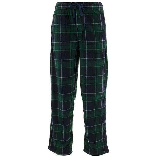 Jonathan Kayne Jonathan K Men's Green Plaid Fleece Pajama Pants