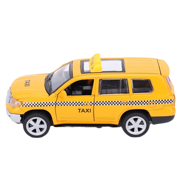1:32 Coche de juguete de aleación, modelo de taxi, simulación de sonido, luz, modelo de cabina, tirar hacia atrás, regalos para niños #1