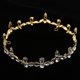 thumbnail image 5 of Joyería nupcial para el cabello Diamante de imitación de cristal Tiara Mujer Moda Diadema de disfraces Decoración Oro Macarena tiara de novia de cristal, 5 of 6