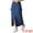 Dark Blue, variant on Unique Bargains Women's Front Split Flap Pockets Maxi Denim Skirt S Gray Blue