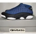 thumbnail image 3 of Ni - ke Size 11 - Air Jordan 13 Retro 2017 Low Brave Blue, 3 of 5