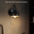 thumbnail image 3 of Lámpara De Pared Vintage, Aplique De Pared Industrial Con Cadena De Tracción Para Dormitorio, 3 of 7
